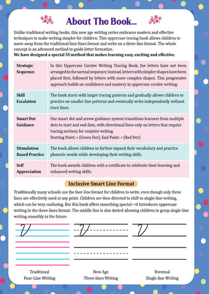 Lil Legends Uppercase Cursive Tracing & Vocabulary Workbook for Kids | Level 1 Handwriting Practice Book | Learn Letter Formation & Improve Writing Skills | Age 4+