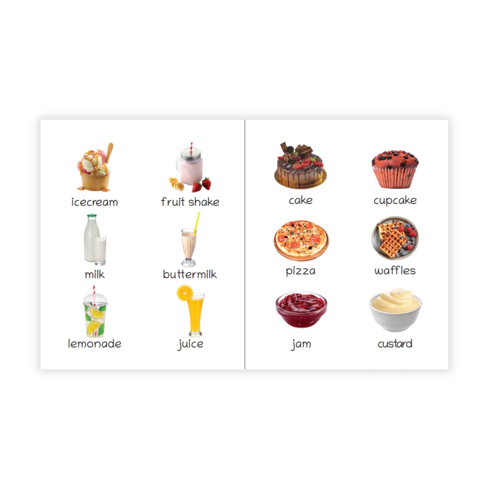 Lil Legends Picture Book for Kids Age 1+ Years - Learn About Foods | Early Learning Illustrated Book with Colourful Pictures | First Words Book for Toddlers & Preschoolers 