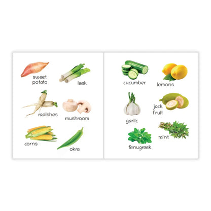 Lil Legends Picture Book for Kids Age 1+ Years - Learn About Vegetables | Early Learning Illustrated Book with Colourful Pictures | First Words Book for Toddlers & Preschoolers 