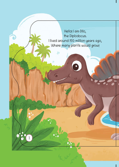 Lil Legends Dino Shaped Board Book for Kids | I am a Spinosaurus | Illustrated Dinosaur Story Book | Early Learning Picture Book | Age 2-5 Years | Board Book | Durable Edition