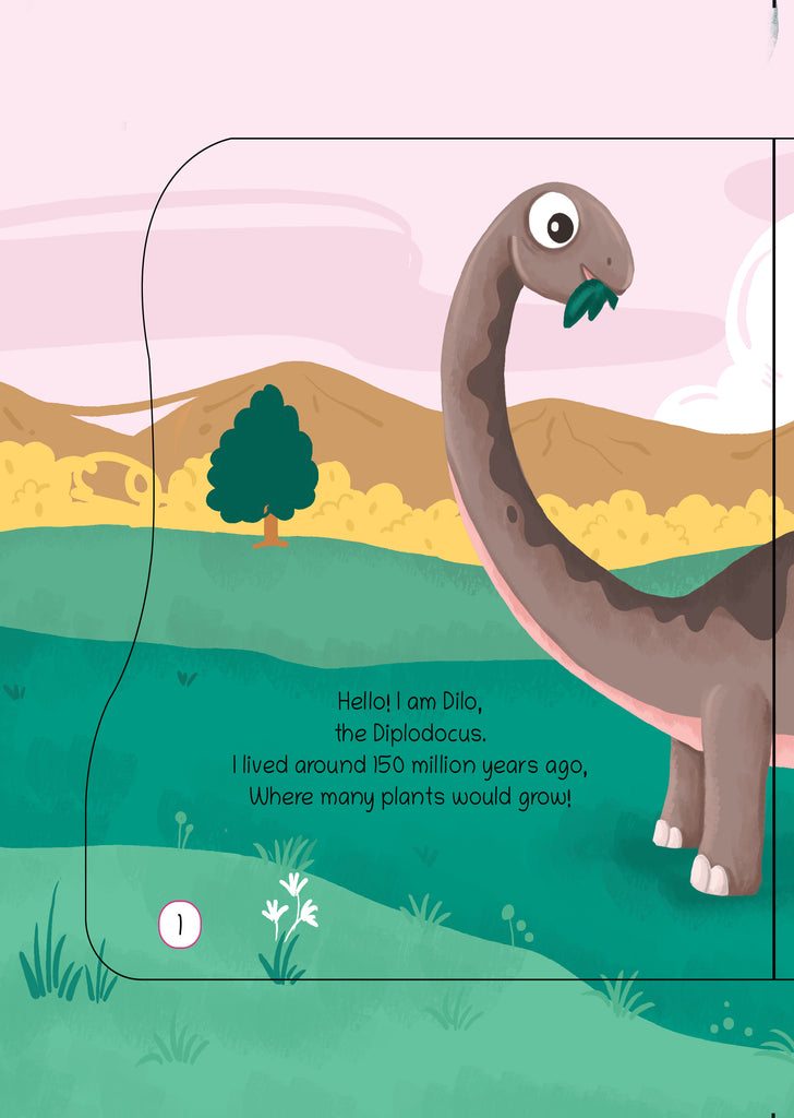 Dinosaur Shaped Board Book Set (Set of 4) | I Am Spinosaurus, Carnotaurus, Allosaurus & Diplodocus | by Lil Legends