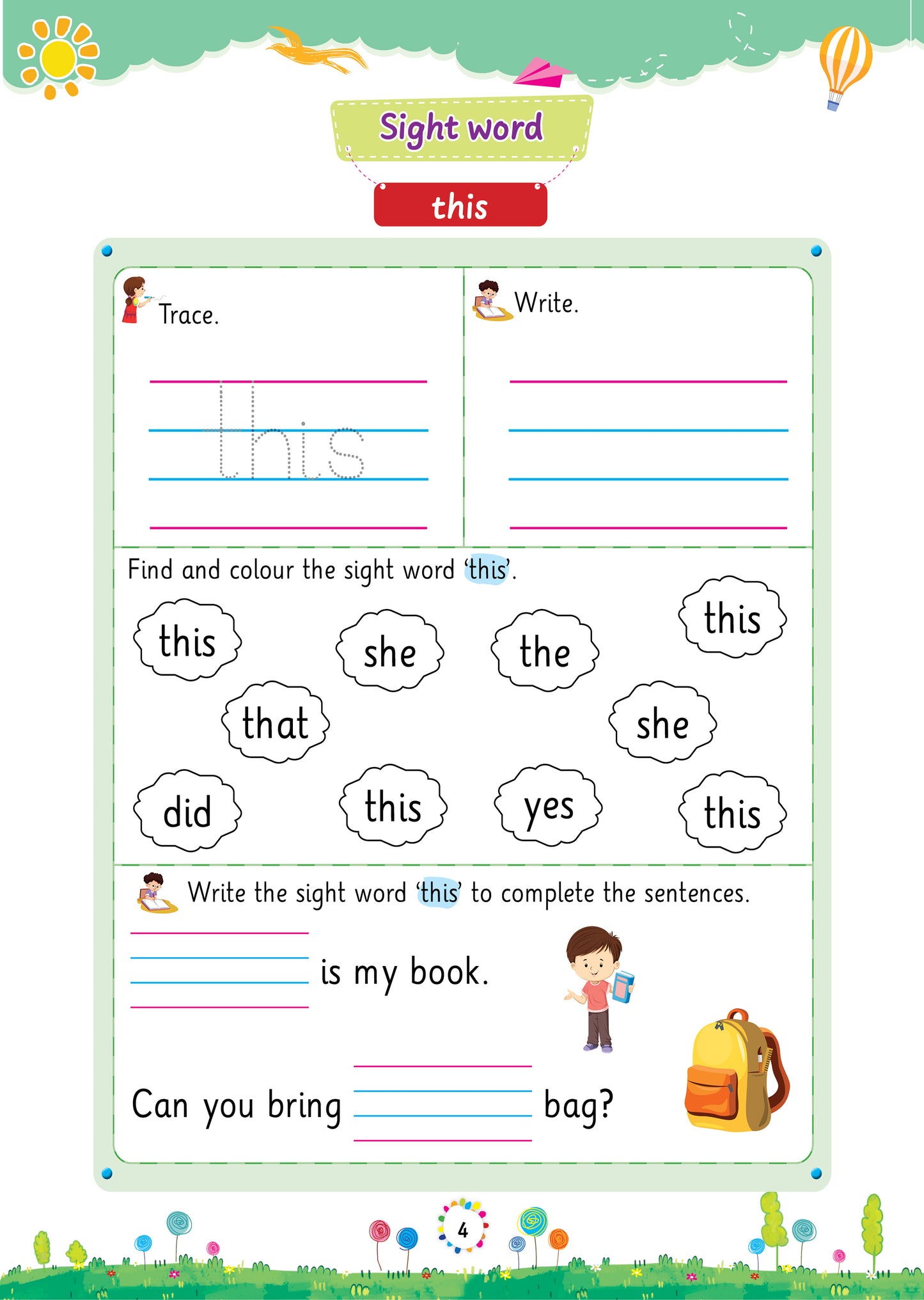 Lil Legends Incredible Phonics Level 3 Sight Words
