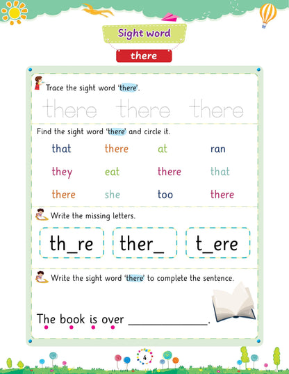 Lil Legends Incredible Phonics Sight Words Book Level 4 for Kids Age 6-8 Years | Complex High Frequency Words & Sentence Reading | Workbook for Class 1 & 2 | Advanced Reading