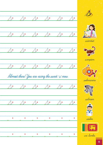 Lil Legends Lowercase Cursive Tracing & Vocabulary Workbook for Kids | Level 2 Handwriting Practice Book | Learn Letter Formation & Improve Writing Skills | Age 4+