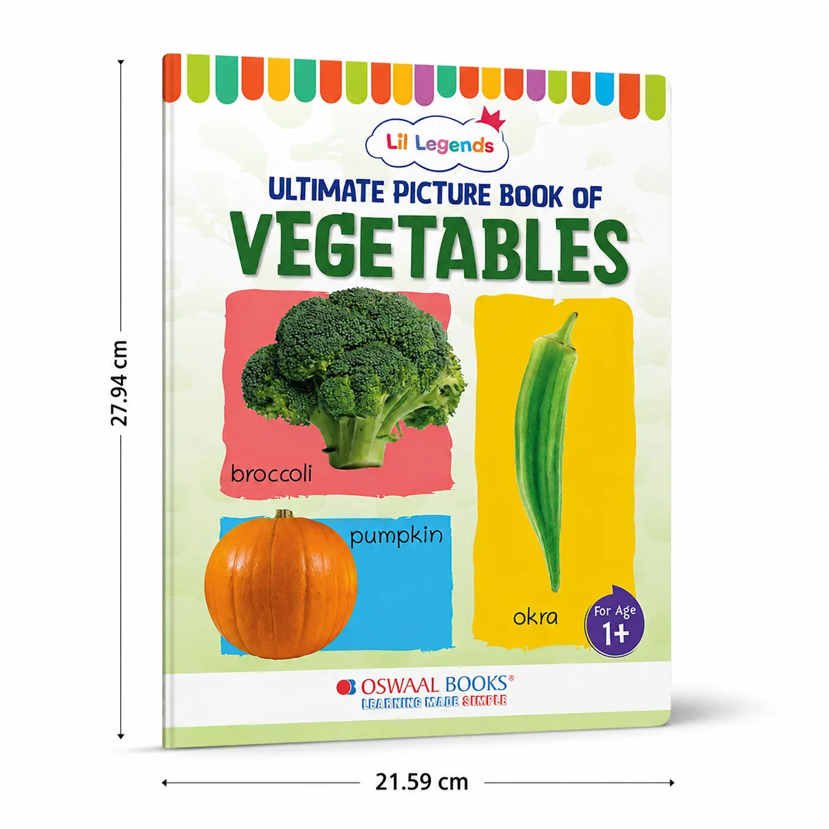 Lil Legends Picture Book for Kids Age 1+ Years - Learn About Vegetables | Early Learning Illustrated Book with Colourful Pictures | First Words Book for Toddlers & Preschoolers 