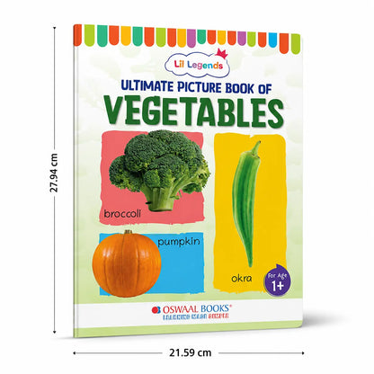 Lil Legends Picture Book for Kids Age 1+ Years - Learn About Vegetables | Early Learning Illustrated Book with Colourful Pictures | First Words Book for Toddlers & Preschoolers 