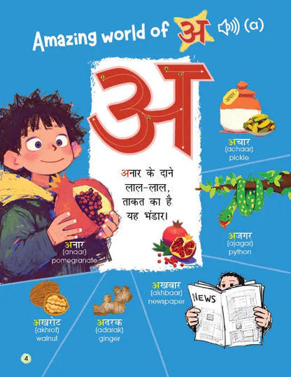 Lil Legends Mitali Hindi Bhasha Pustak 1 - Swar Gyan (स्वर ज्ञान) | Hindi Vowels Learning Book for Kids | Early Hindi Workbook with Tracing & Activities | Age 3+