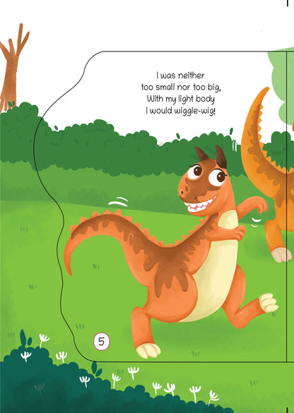 Lil Legends Dino Shaped Board Book for Kids | I am a Carnotaurus | Illustrated Dinosaur Story Book | Early Learning Picture Book | Age 2-5 Years | Board Book | Durable Edition