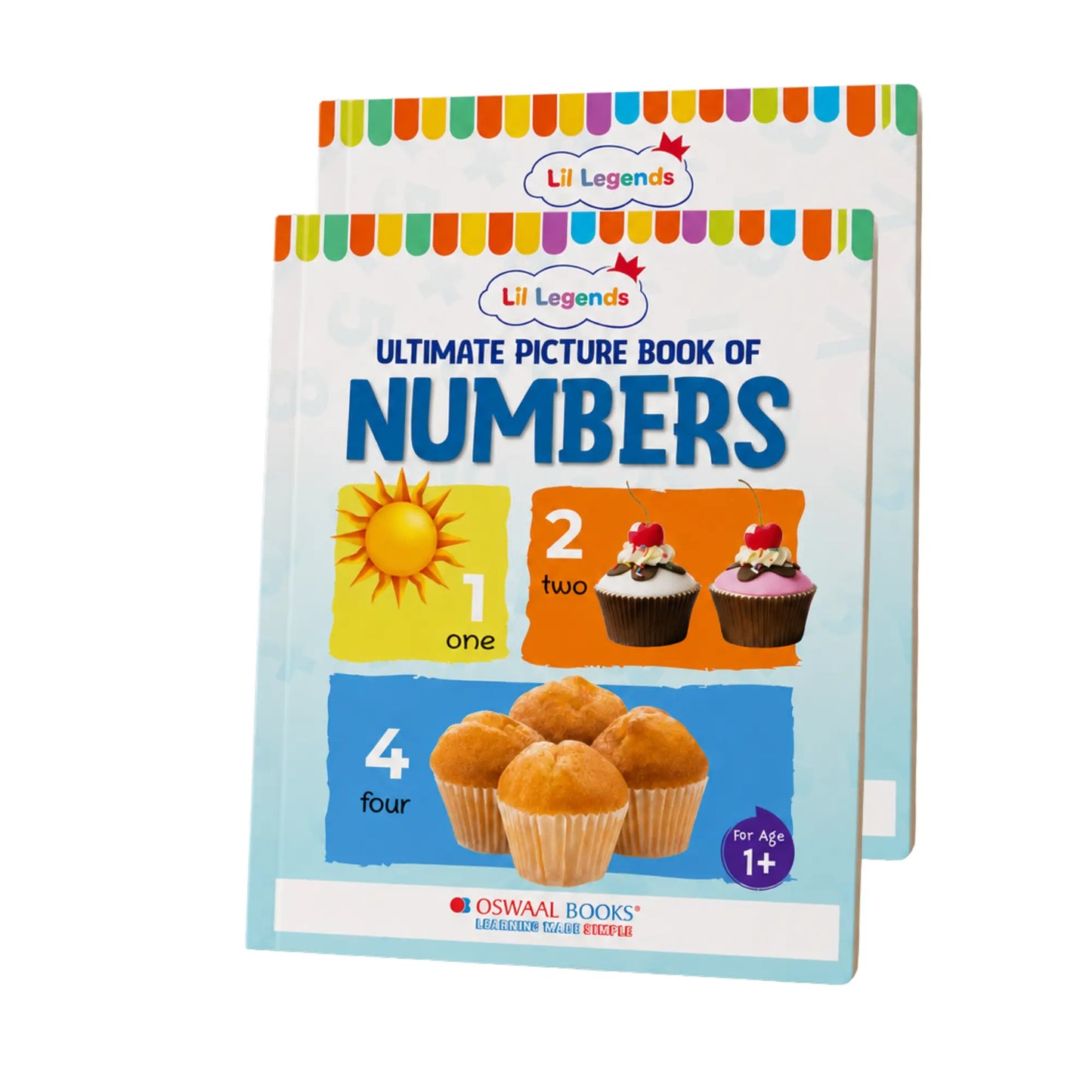 Lil Legends Picture Book for Kids Age 1+ Years - Learn About Numbers (1,2,3) | Early Learning Illustrated Book with Colourful Pictures | First Counting Book for Toddlers & Preschoolers 