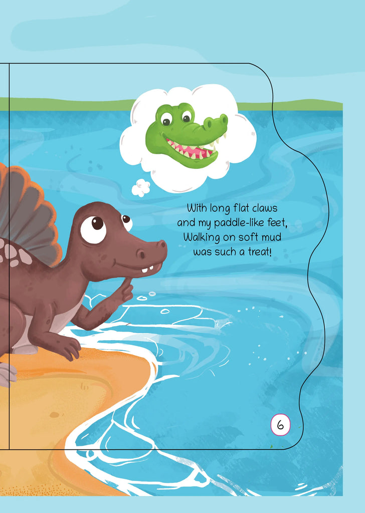 Lil Legends Shaped Board Book, I am Spinosaurus 