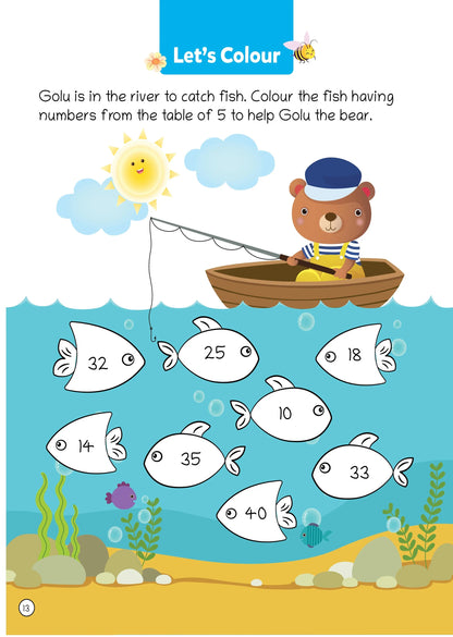 Lil Legends Tick Tock Tables for Kids | Multiplication Tables Practice Book | Builds Maths Skills, Number Sense & Memory Recall | Illustrated Workbook | Ages 5+ Years | Paperback