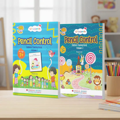 Pencil Control & Tracing Workbook - Patterns & Early Writing Skills | Volume 1 & 2 Bundle | Ages 3+ | 