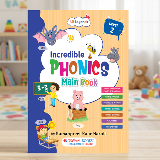 Incredible Phonics Level 2 Part 1 | Short Vowels, Blending & Articulation (Ages 3-6) 