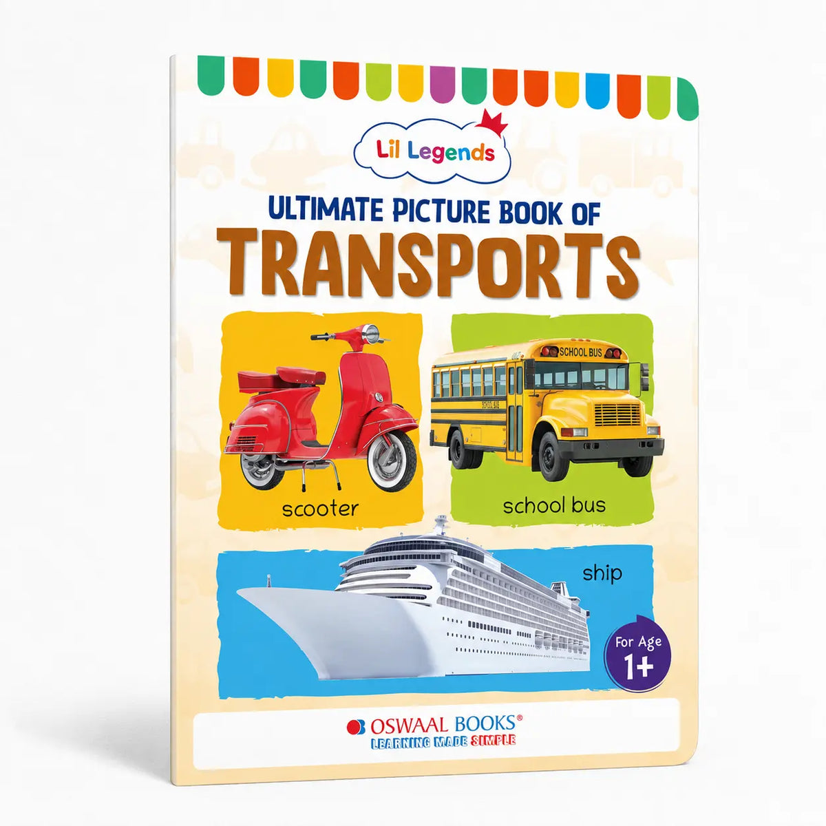 Lil Legends Picture Book for Kids Age 1+ Years - Learn About Transport & Vehicles | Early Learning Illustrated Book with Colourful Pictures | First Words Book for Toddlers & Preschoolers 