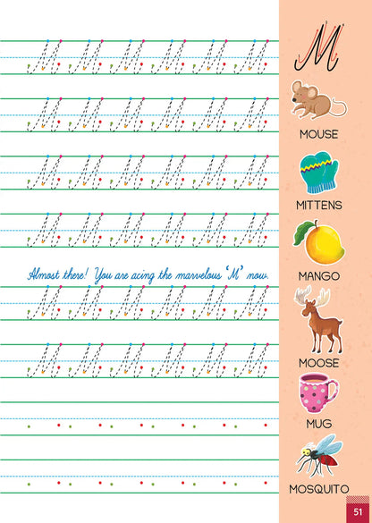 Lil Legends Uppercase Cursive Tracing & Vocabulary Workbook for Kids | Level 1 Handwriting Practice Book | Learn Letter Formation & Improve Writing Skills | Age 4+