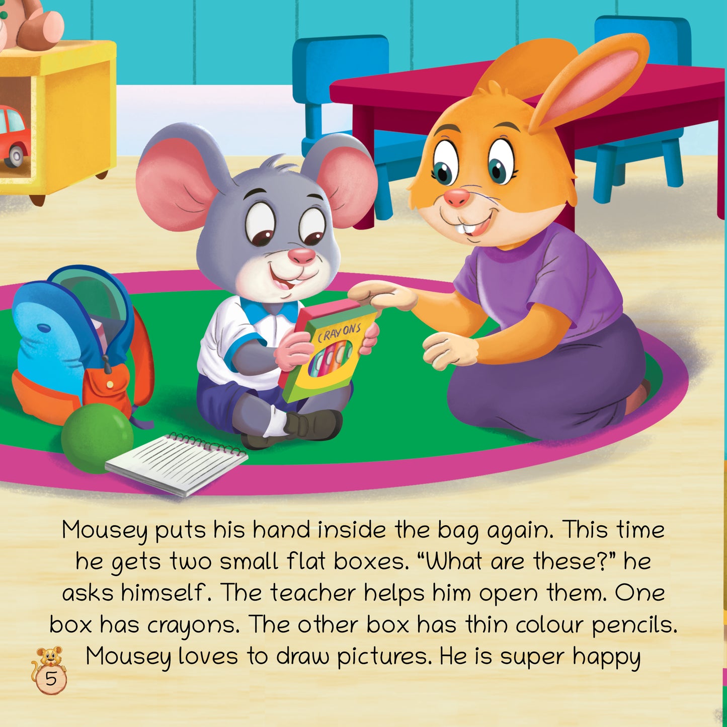 Lil Legends Look Inside Mousey’s School Bag