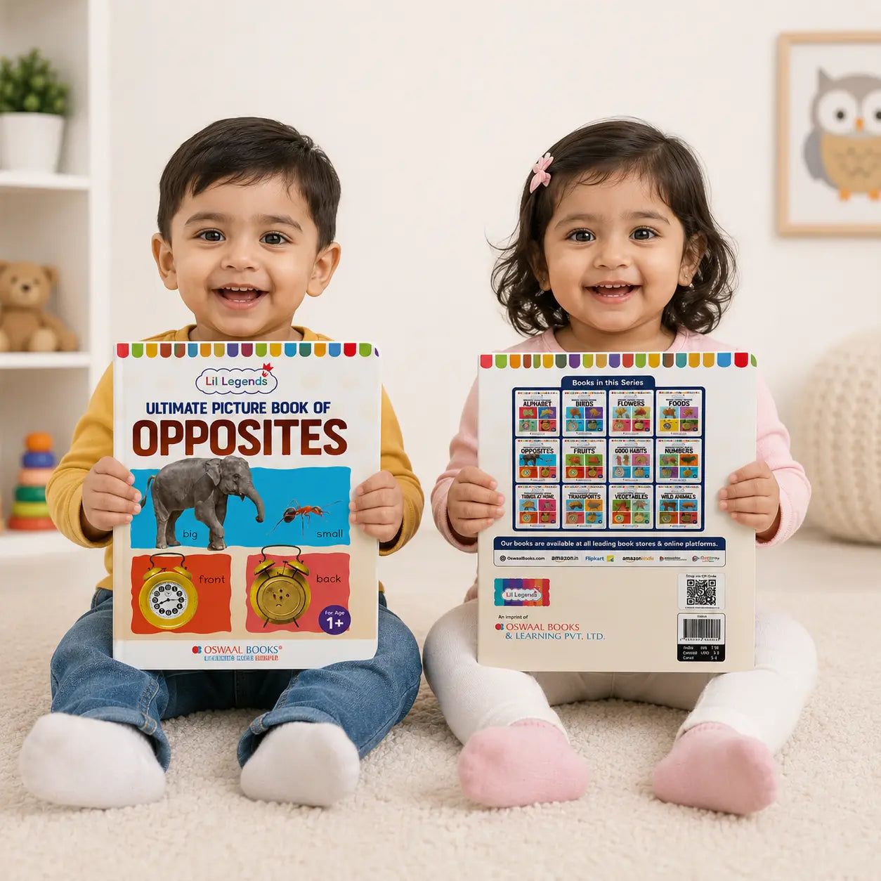 Lil Legends Picture Book for Kids Age 1+ Years - Learn About Opposites | Early Learning Illustrated Book with Colourful Pictures | First Words Book for Toddlers & Preschoolers 