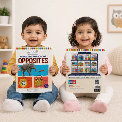 Lil Legends Picture Book for Kids Age 1+ Years - Learn About Opposites | Early Learning Illustrated Book with Colourful Pictures | First Words Book for Toddlers & Preschoolers 