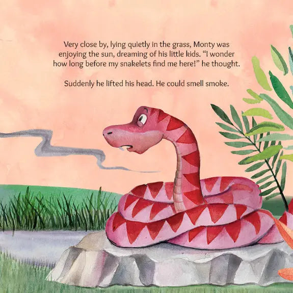Lil Legends A Life Lesson for Kids Series, A Snake Called Monty - A Story About Fire Safety | Value-based Picture Story Board Book | For Age 4–8 