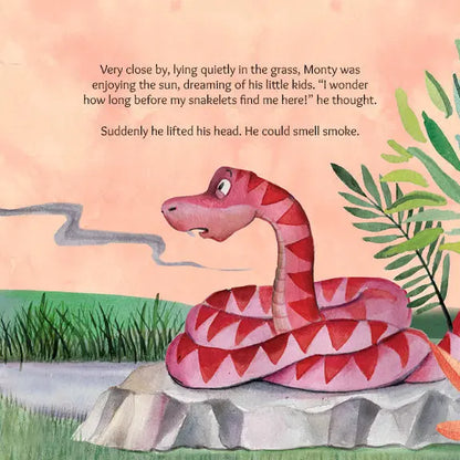 Lil Legends A Life Lesson for Kids Series, A Snake Called Monty - A Story About Fire Safety | Value-based Picture Story Board Book | For Age 4–8 