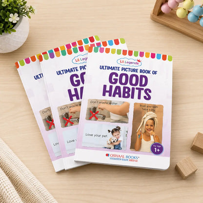 Lil Legends Picture Book for Kids Age 1+ Years - Learn About Good Habits | Early Learning Illustrated Book with Colourful Pictures | First Words Book for Toddlers & Preschoolers 