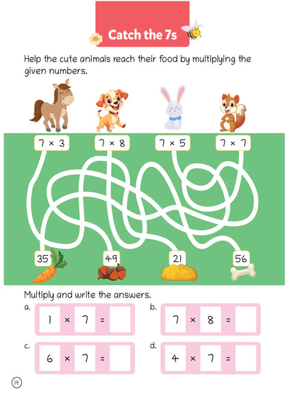 Lil Legends Tick Tock Tables for Kids | Multiplication Tables Practice Book | Builds Maths Skills, Number Sense & Memory Recall | Illustrated Workbook | Ages 5+ Years | Paperback