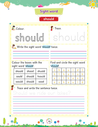 Lil Legends Incredible Phonics Sight Words Book Level 4 for Kids Age 6-8 Years | Complex High Frequency Words & Sentence Reading | Workbook for Class 1 & 2 | Advanced Reading