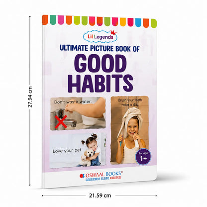 Lil Legends Picture Book for Kids Age 1+ Years - Learn About Good Habits | Early Learning Illustrated Book with Colourful Pictures | First Words Book for Toddlers & Preschoolers 