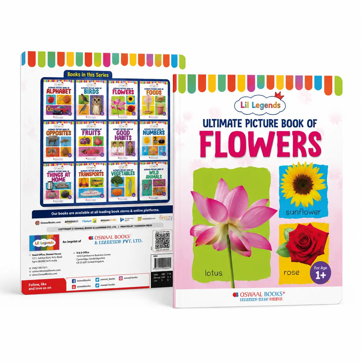 Lil Legends Picture Book for Kids Age 1+ Years - Learn About Flowers | Early Learning Illustrated Book with Colourful Pictures | First Words Book for Toddlers & Preschoolers 