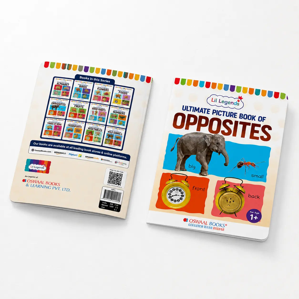 Lil Legends Picture Book for Kids Age 1+ Years - Learn About Opposites | Early Learning Illustrated Book with Colourful Pictures | First Words Book for Toddlers & Preschoolers 