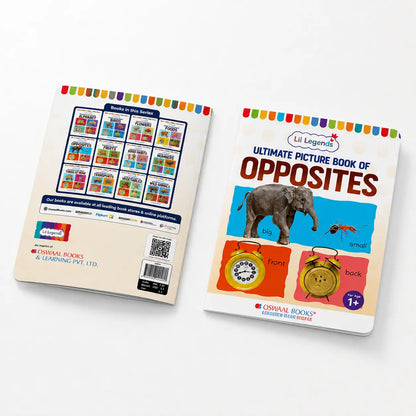 Lil Legends Picture Book for Kids Age 1+ Years - Learn About Opposites | Early Learning Illustrated Book with Colourful Pictures | First Words Book for Toddlers & Preschoolers 