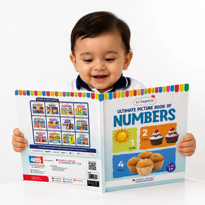 Lil Legends Picture Book for Kids Age 1+ Years - Learn About Numbers (1,2,3) | Early Learning Illustrated Book with Colourful Pictures | First Counting Book for Toddlers & Preschoolers 