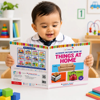 Lil Legends Picture Book for Kids Age 1+ Years - Learn About Things at Home | Early Learning Illustrated Book with Colourful Pictures | First Words Book for Toddlers & Preschoolers 