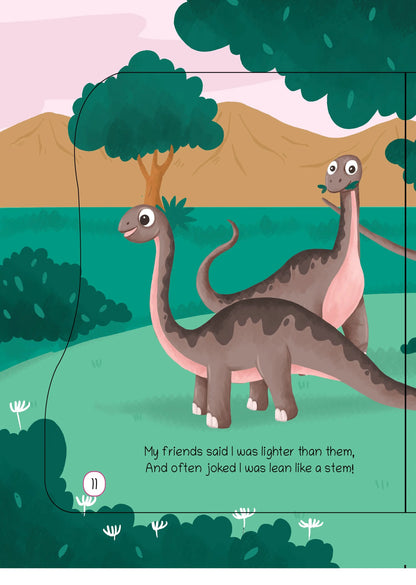 Lil Legends Dino Shaped Board Book for Kids | I am a Diplodocus | Illustrated Dinosaur Story Book | Early Learning Picture Book | Age 2-5 Years | Board Book | Durable Edition