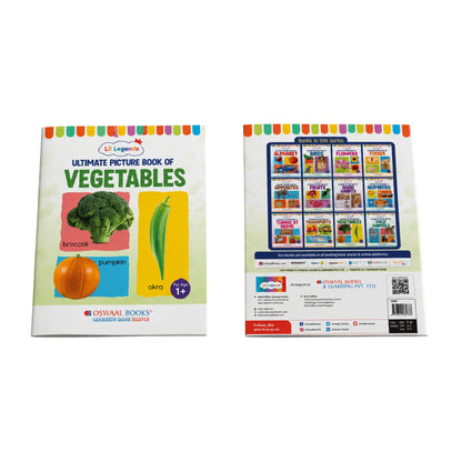 Lil Legends Picture Book for Kids Age 1+ Years - Learn About Vegetables | Early Learning Illustrated Book with Colourful Pictures | First Words Book for Toddlers & Preschoolers 