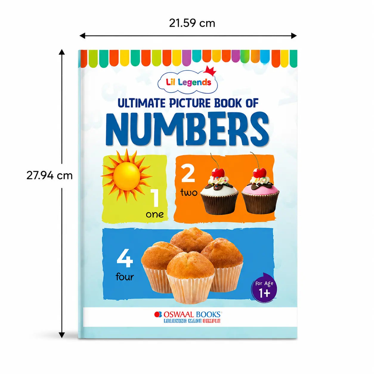 Lil Legends Picture Book for Kids Age 1+ Years - Learn About Numbers (1,2,3) | Early Learning Illustrated Book with Colourful Pictures | First Counting Book for Toddlers & Preschoolers 