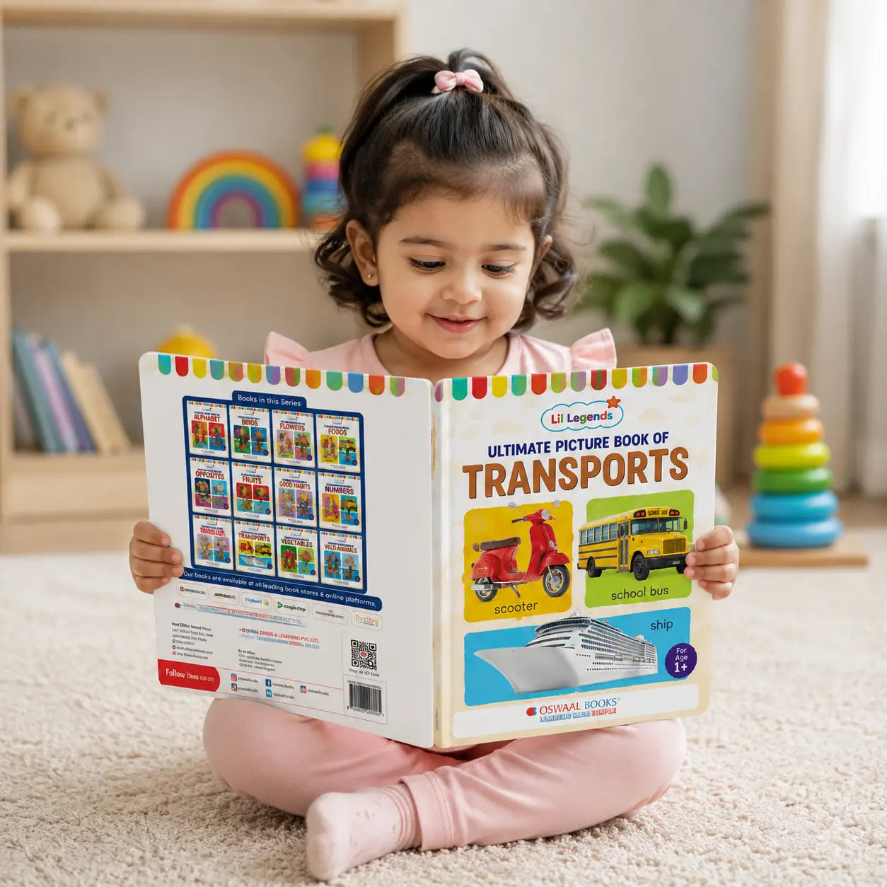 Lil Legends Picture Book for Kids Age 1+ Years - Learn About Transport & Vehicles | Early Learning Illustrated Book with Colourful Pictures | First Words Book for Toddlers & Preschoolers 
