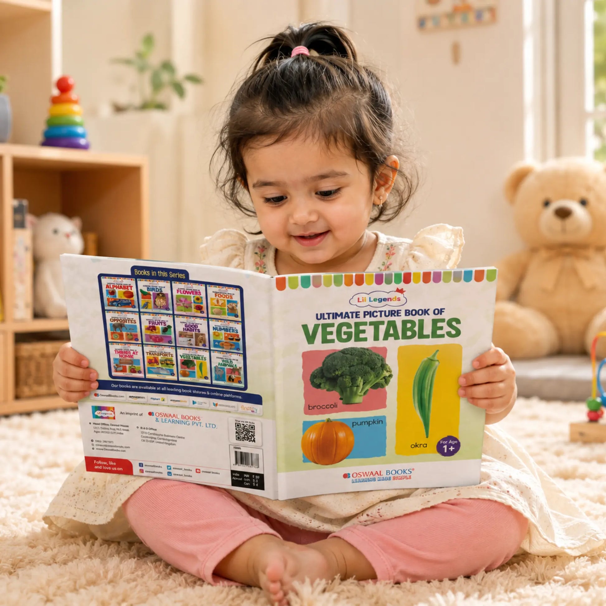 Lil Legends Picture Book for Kids Age 1+ Years - Learn About Vegetables | Early Learning Illustrated Book with Colourful Pictures | First Words Book for Toddlers & Preschoolers 