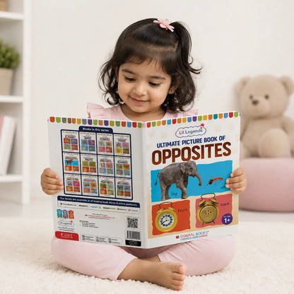 Lil Legends Picture Book for Kids Age 1+ Years - Learn About Opposites | Early Learning Illustrated Book with Colourful Pictures | First Words Book for Toddlers & Preschoolers 