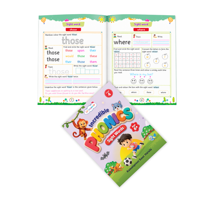 Incredible Phonics for Masters Bundle – 4 Books | Level 3 & 4 Phonics Main Books + Sight Words | Reading, Phonics & Word-Building Skills | Learning Books for Ages 5–6+ 
