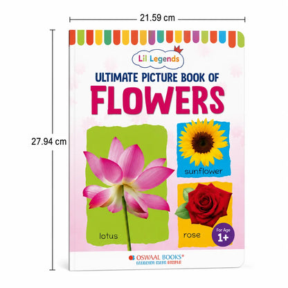 Lil Legends Picture Book for Kids Age 1+ Years - Learn About Flowers | Early Learning Illustrated Book with Colourful Pictures | First Words Book for Toddlers & Preschoolers 