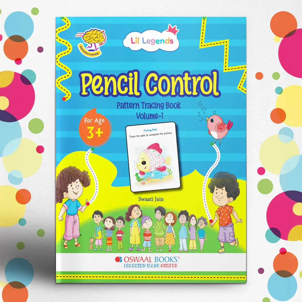 Pencil Control Pattern Tracing Book - Early Writing Skills Workbook | Volume 1 | Ages 3+ | 
