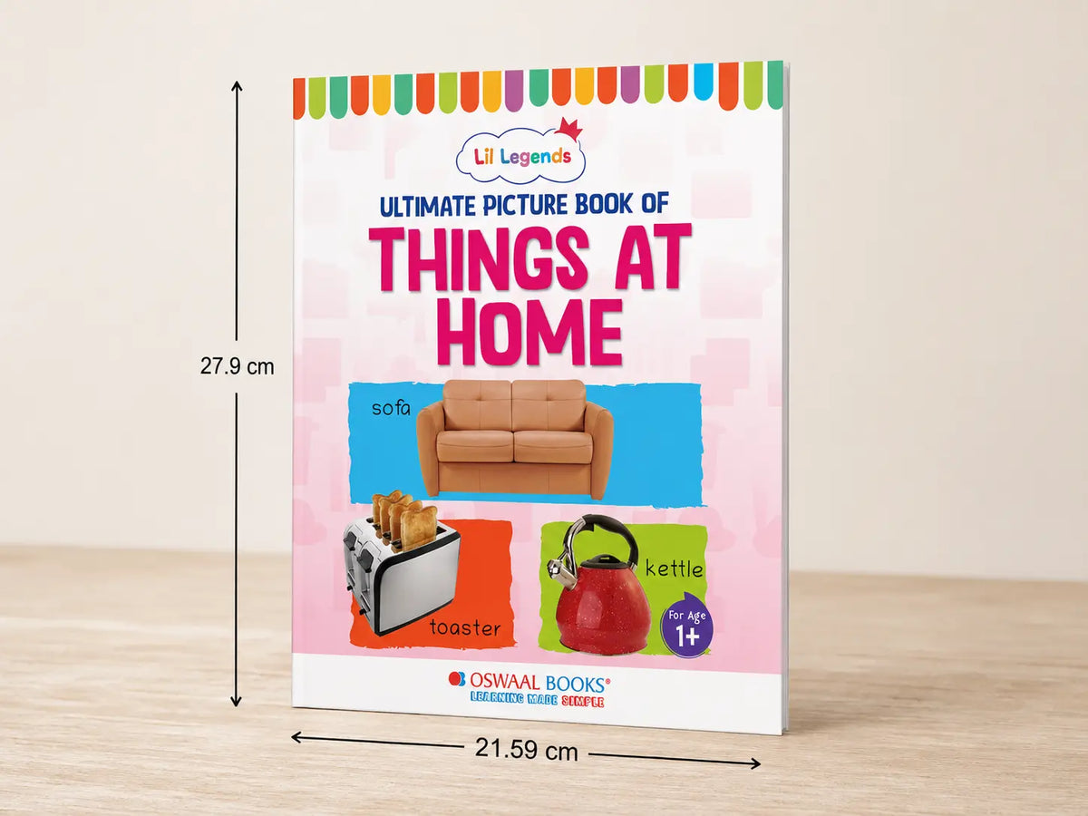 Lil Legends Picture Book for Kids Age 1+ Years - Learn About Things at Home | Early Learning Illustrated Book with Colourful Pictures | First Words Book for Toddlers & Preschoolers 