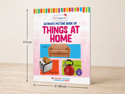 Lil Legends Picture Book for Kids Age 1+ Years - Learn About Things at Home | Early Learning Illustrated Book with Colourful Pictures | First Words Book for Toddlers & Preschoolers 