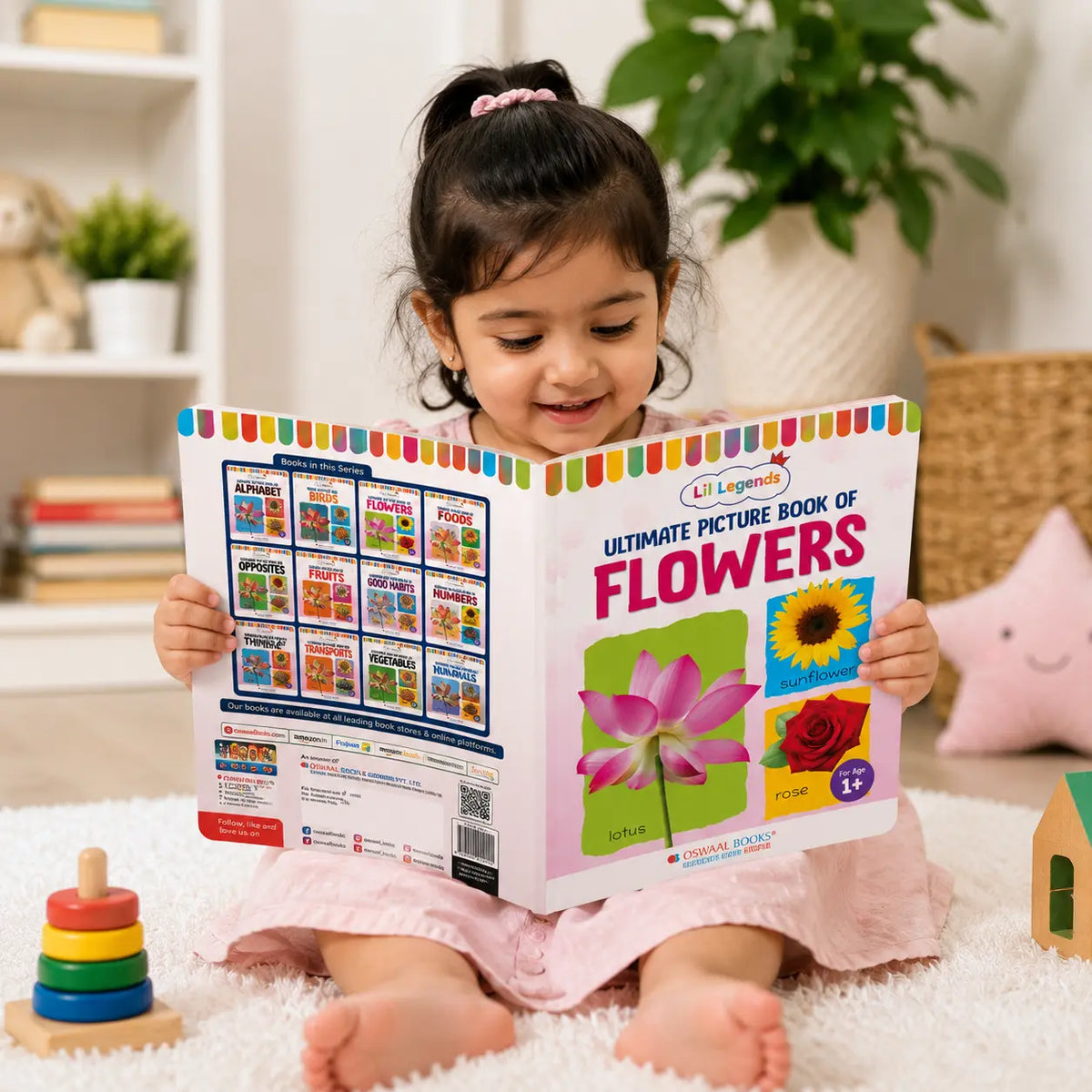 Lil Legends Picture Book for Kids Age 1+ Years - Learn About Flowers | Early Learning Illustrated Book with Colourful Pictures | First Words Book for Toddlers & Preschoolers 