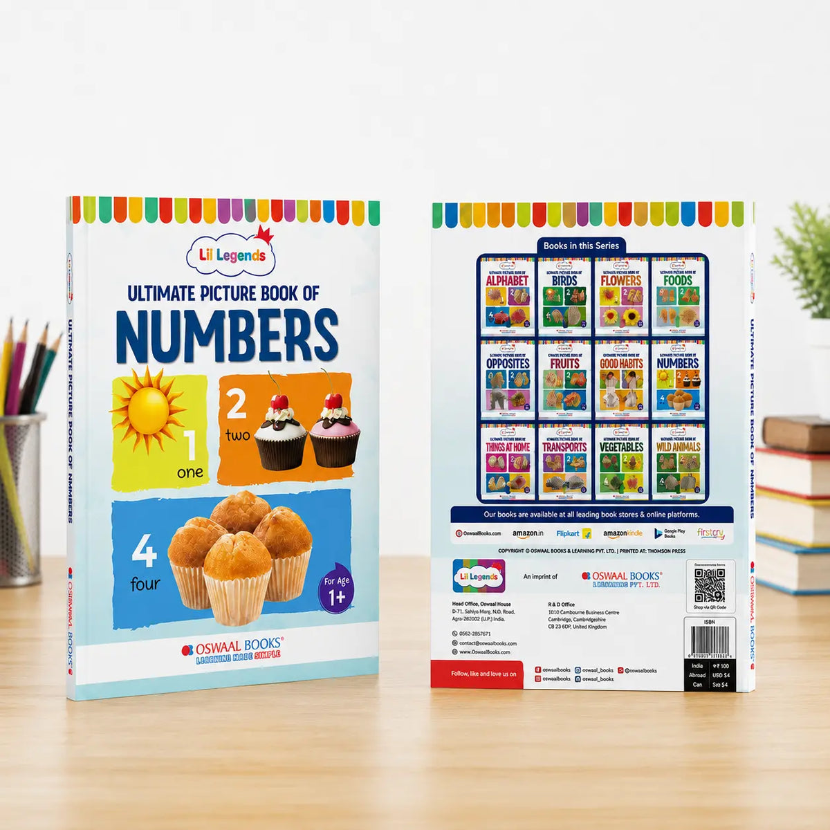 Lil Legends Picture Book for Kids Age 1+ Years - Learn About Numbers (1,2,3) | Early Learning Illustrated Book with Colourful Pictures | First Counting Book for Toddlers & Preschoolers 