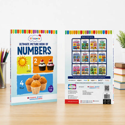 Lil Legends Picture Book for Kids Age 1+ Years - Learn About Numbers (1,2,3) | Early Learning Illustrated Book with Colourful Pictures | First Counting Book for Toddlers & Preschoolers 