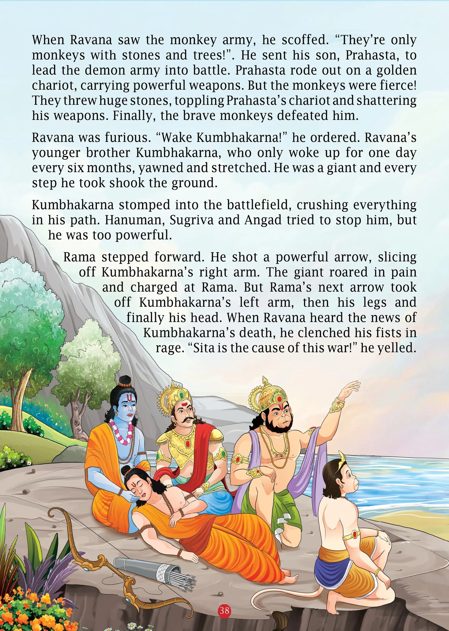Lil Legends Ramayan & Mahabharat Padded Story Book Set of 2 for Kids Age 7+ Years - Illustrated Indian Mythology Stories for Children | Epic Tales with Colourful Pictures for Young Readers