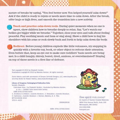 Calm Down Time (Toddler Tools Series) — Gentle Board Book for Toddlers (Ages 1–3 yrs) | Build Self-Soothing & Emotional Regulation Skills | by Free Spirit Publishing