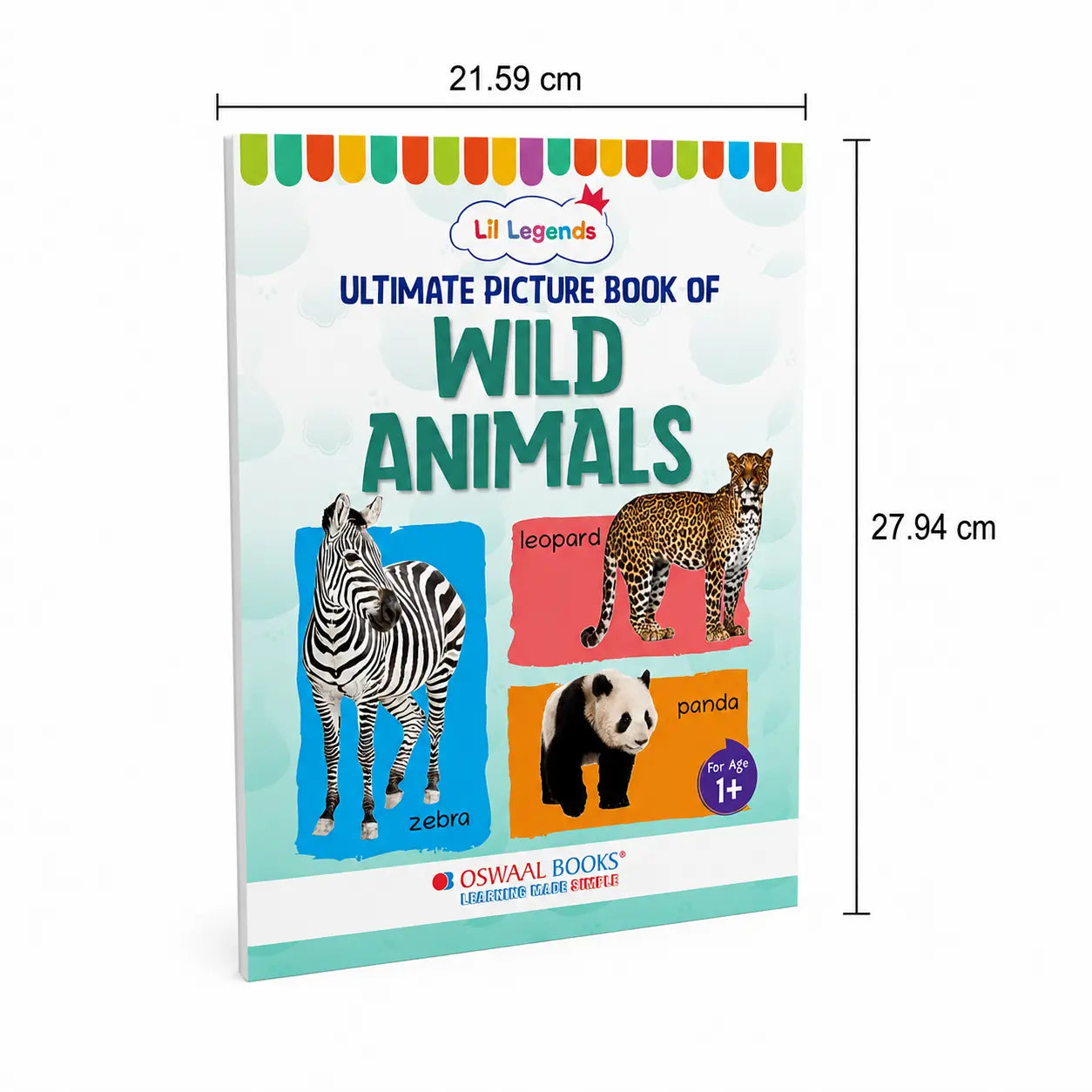 Lil Legends Picture Book for Kids Age 1+ Years - Learn About Wild Animals | Early Learning Illustrated Book with Colourful Pictures | First Words Book for Toddlers & Preschoolers 